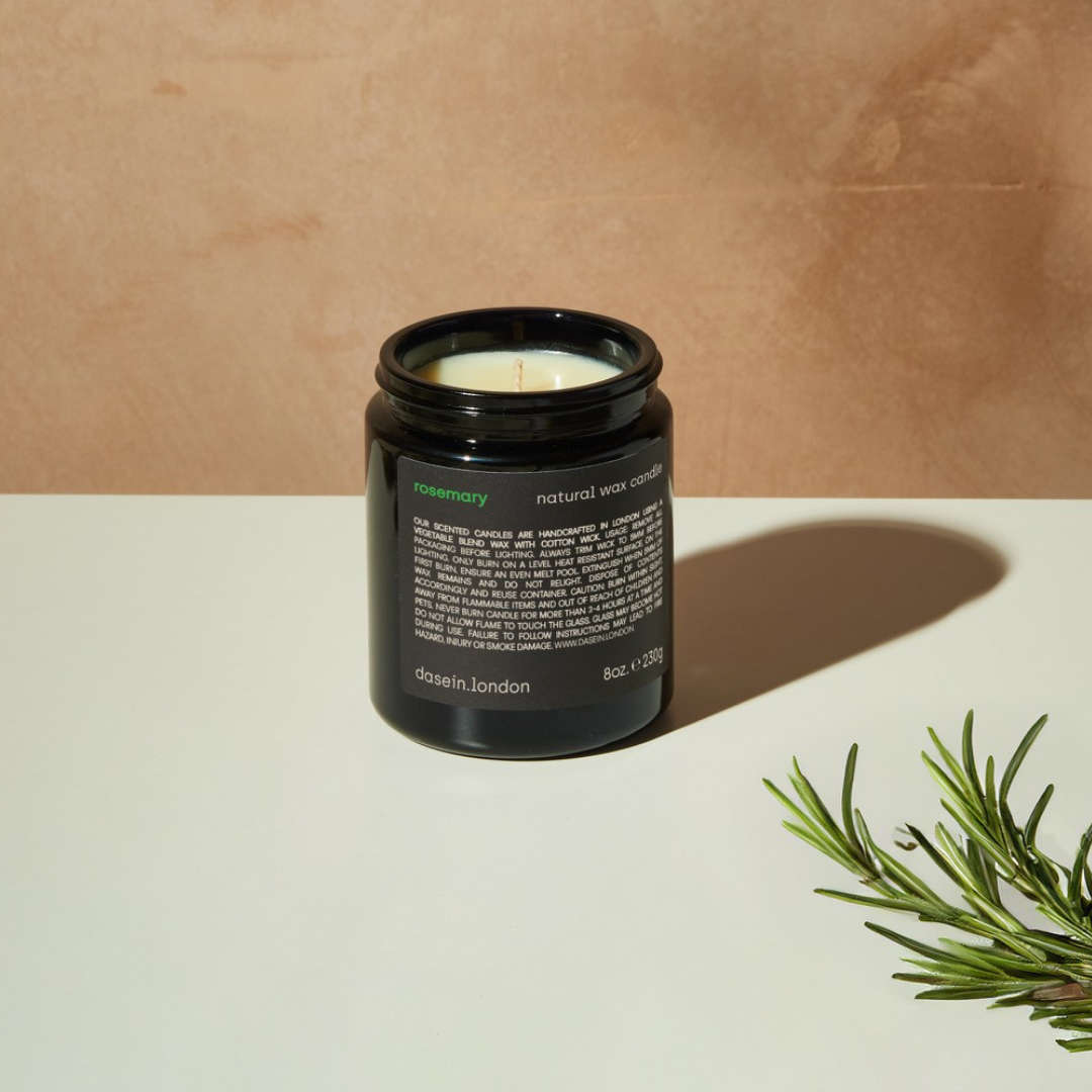rosemary natural wax candle (230g)