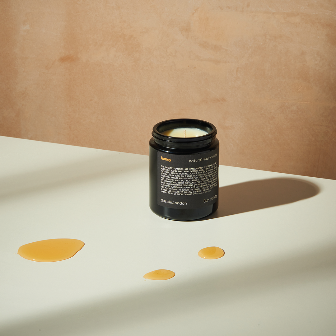 honey natural wax candle (230g)