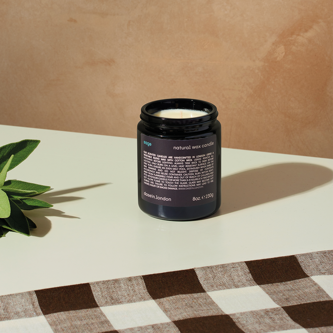 sage natural wax candle (230g)
