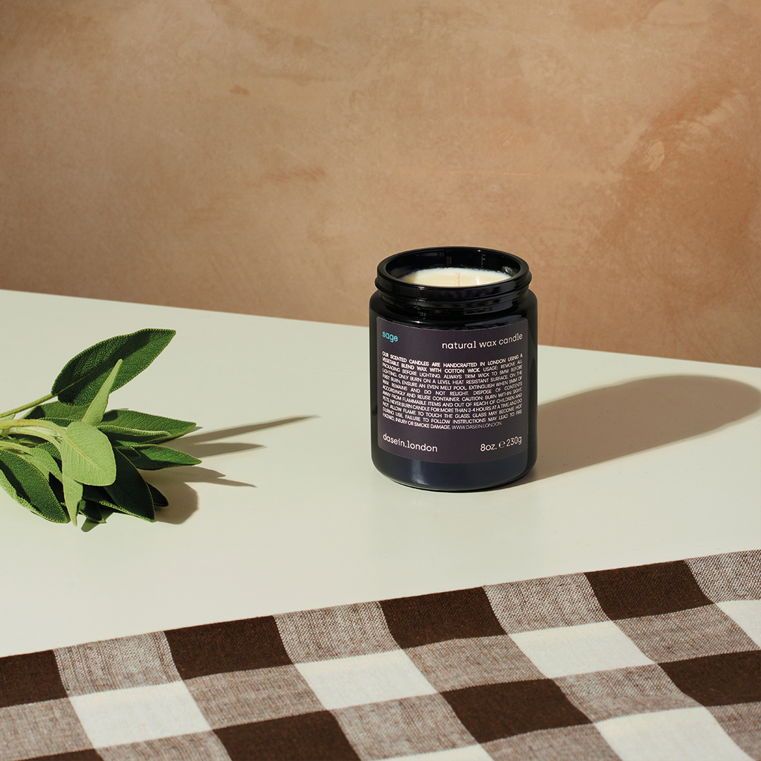sage natural wax candle (230g)